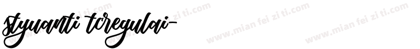 styuanti tcregulai字体转换